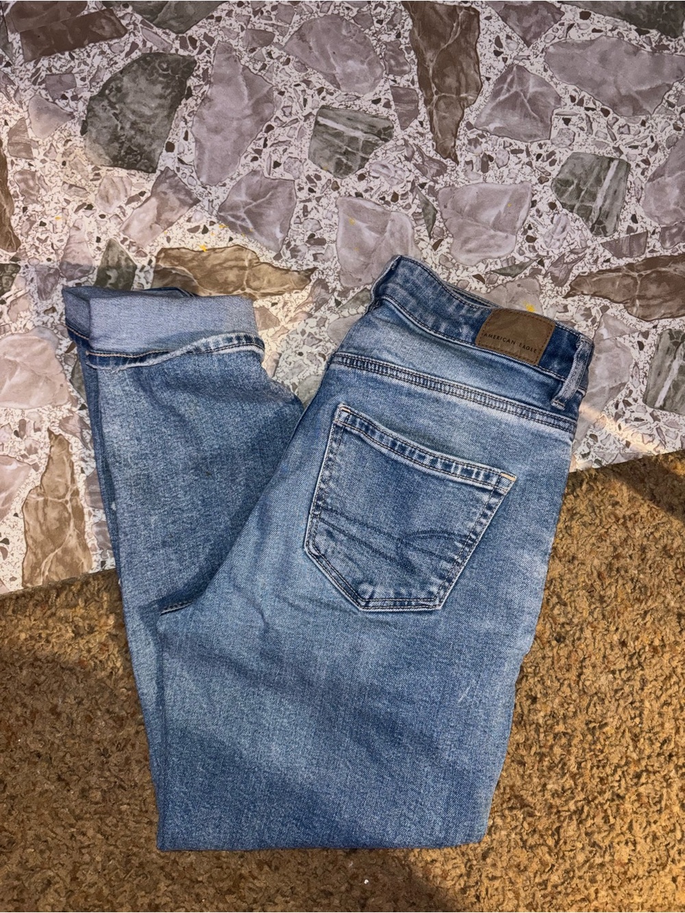 Light Blue womens Denim Jeans - Classic Straight Fit mom jeans